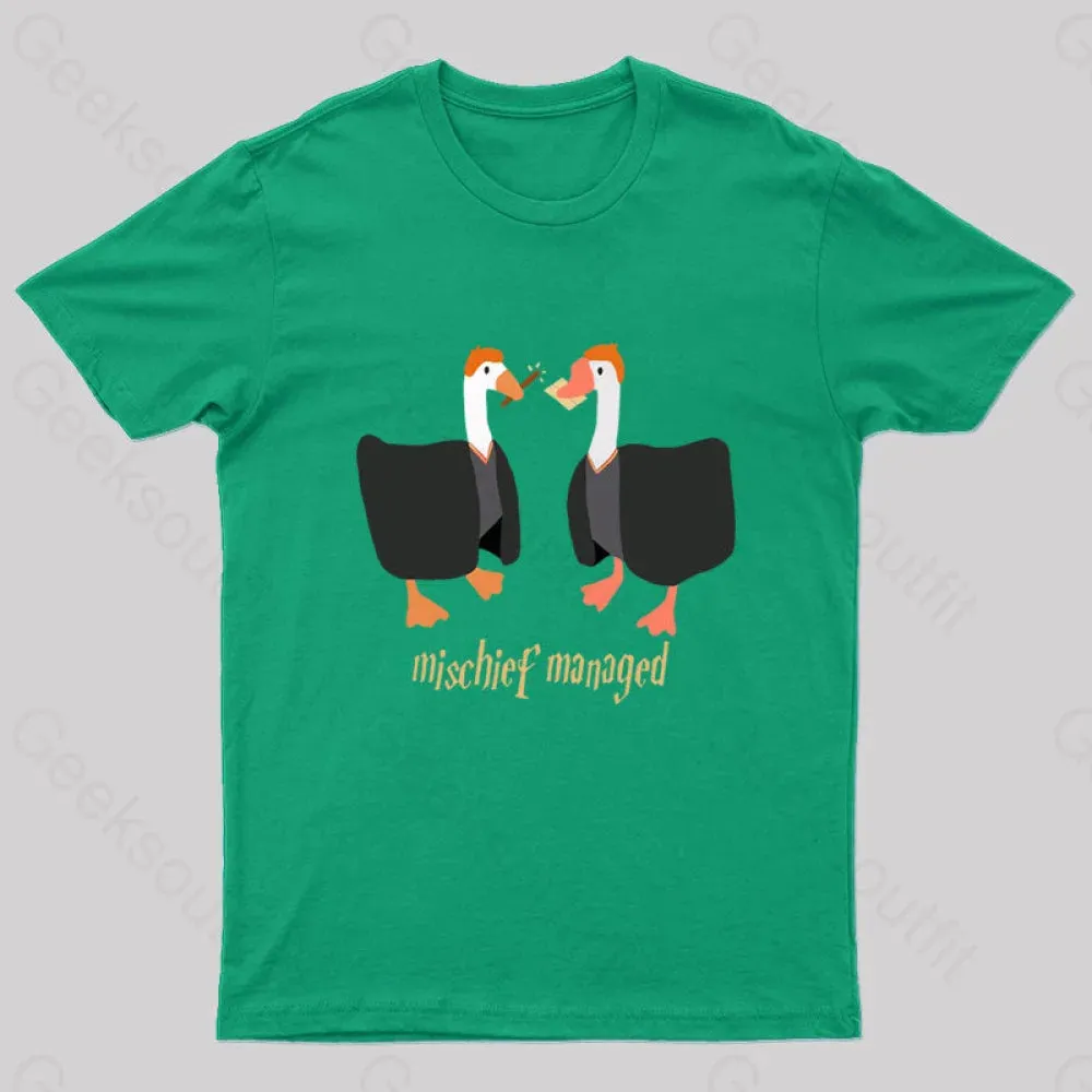 Magical Geese Nerd T-Shirt - Image 5