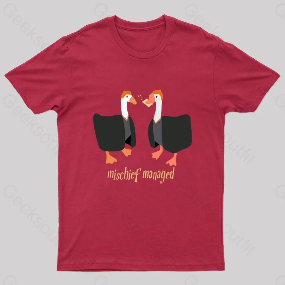 Magical Geese Nerd T-Shirt - Image 4