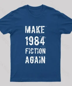 Alternative view of Make 1984 Fiction Again Geek T-Shirt