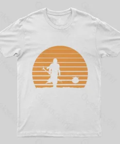 Alternative view of Scifi Warrior Sunset T-Shirt