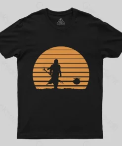 Scifi Warrior Sunset T-Shirt