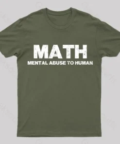 Alternative view of Math: Mental Abuse To Human T-Shirt
