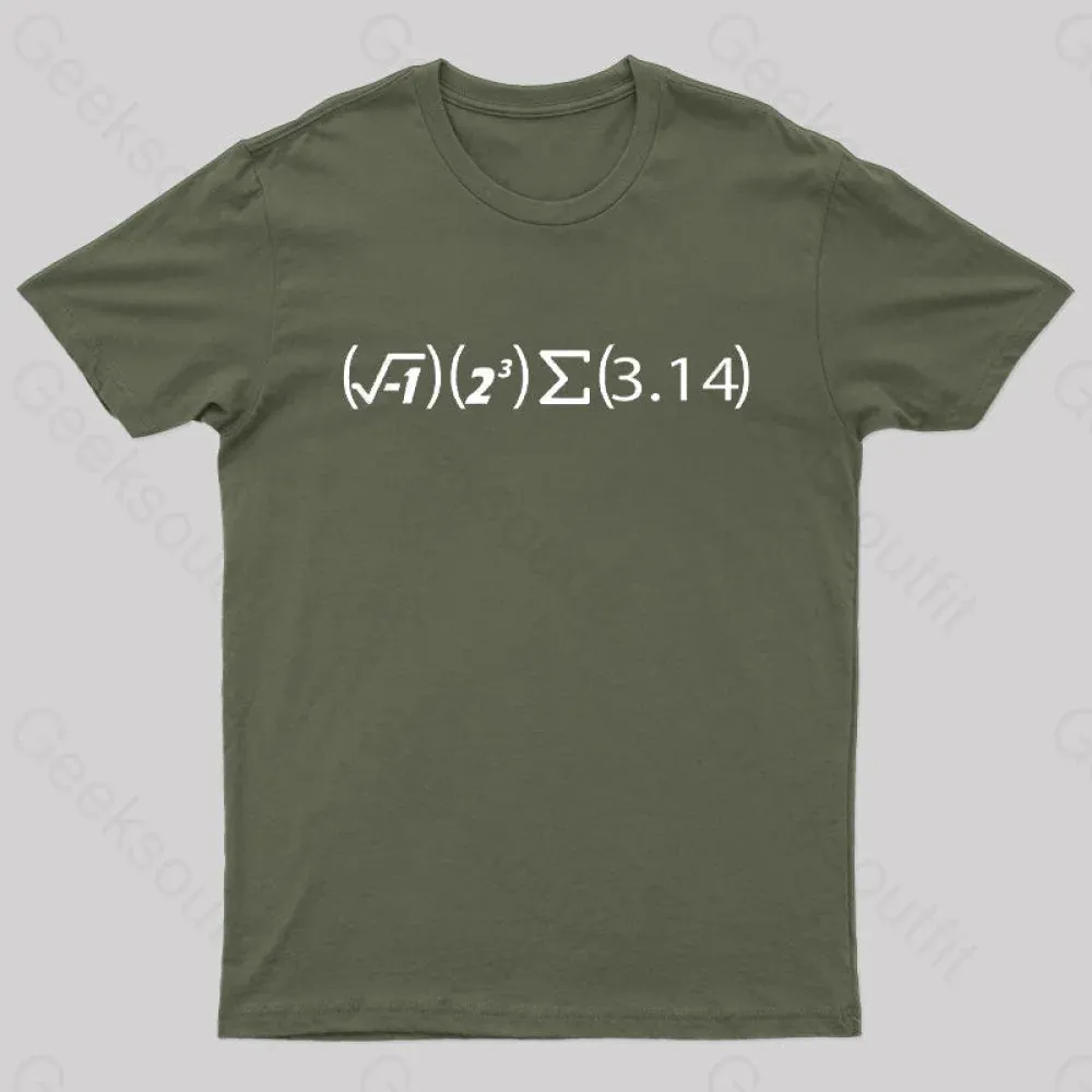 Math Pi Formula Nerd T-Shirt - Image 4
