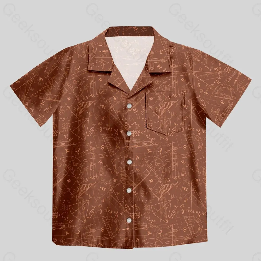 Mathematical Geometry Button Up Pocket Shirt - Image 4