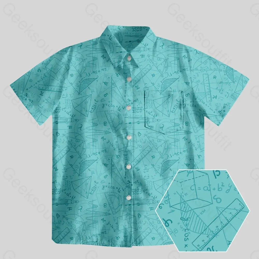 Mathematical Geometry Button Up Pocket Shirt
