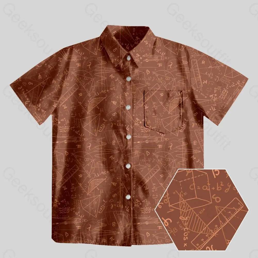 Mathematical Geometry Button Up Pocket Shirt - Image 2