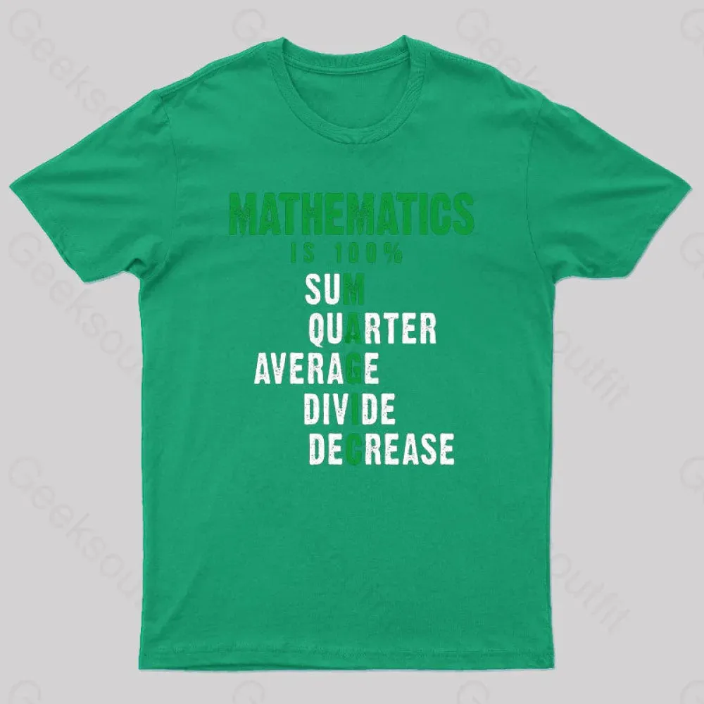 Mathematics is 100% Magic , Statistic, Calculus Nerd T-Shirt - Image 4