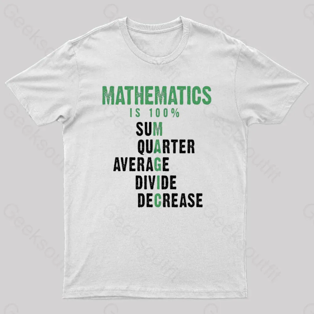 Mathematics is 100% Magic , Statistic, Calculus Nerd T-Shirt - Image 11