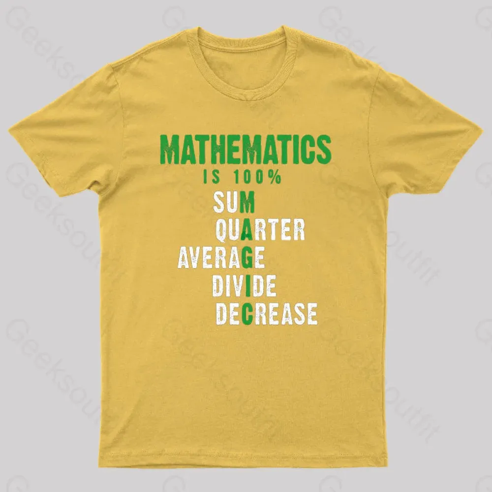Mathematics is 100% Magic , Statistic, Calculus Nerd T-Shirt - Image 7