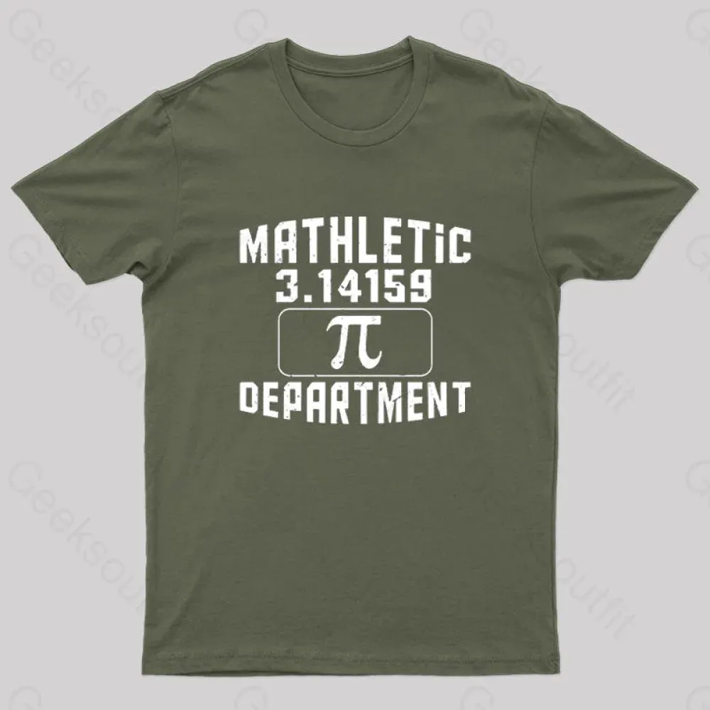 Mathletic Department Pi Day Nerd T-Shirt - Image 2