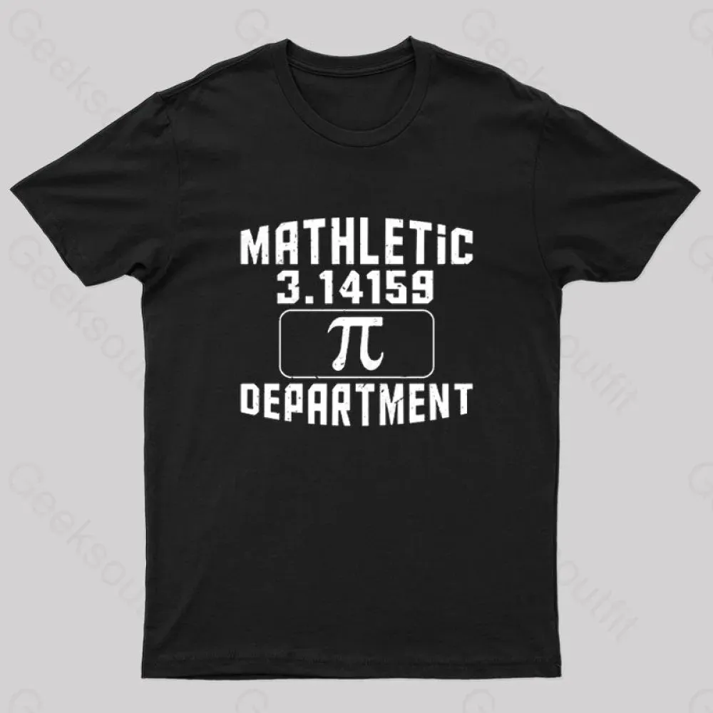 Mathletic Department Pi Day Nerd T-Shirt - Image 3