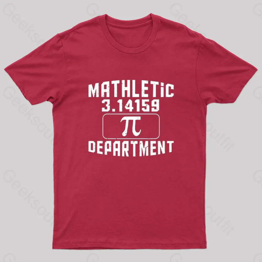 Mathletic Department Pi Day Nerd T-Shirt - Image 4