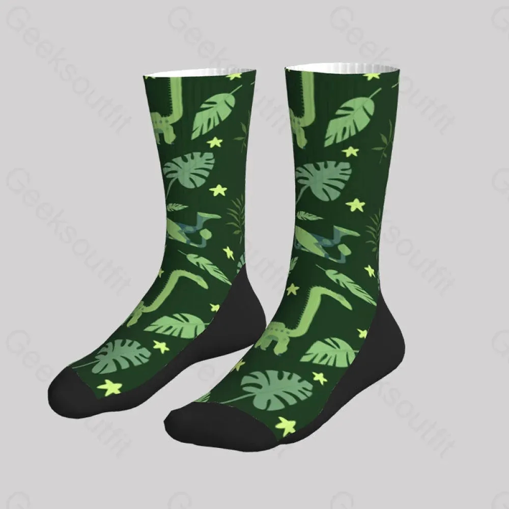 Mechanical Dinosaur Men's Socks