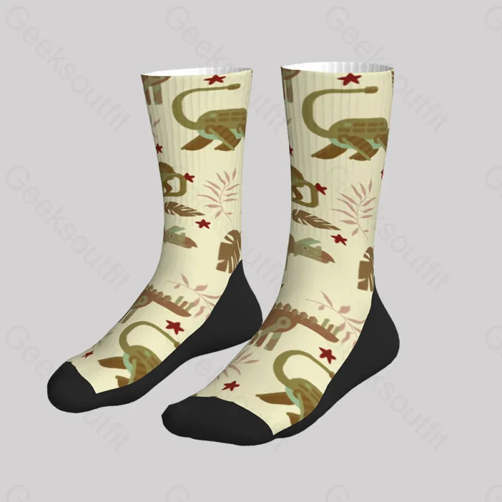 Mechanical Dinosaur Men's Socks - Image 2
