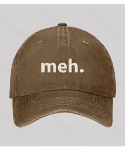 Meh Washed Vintage Baseball Cap