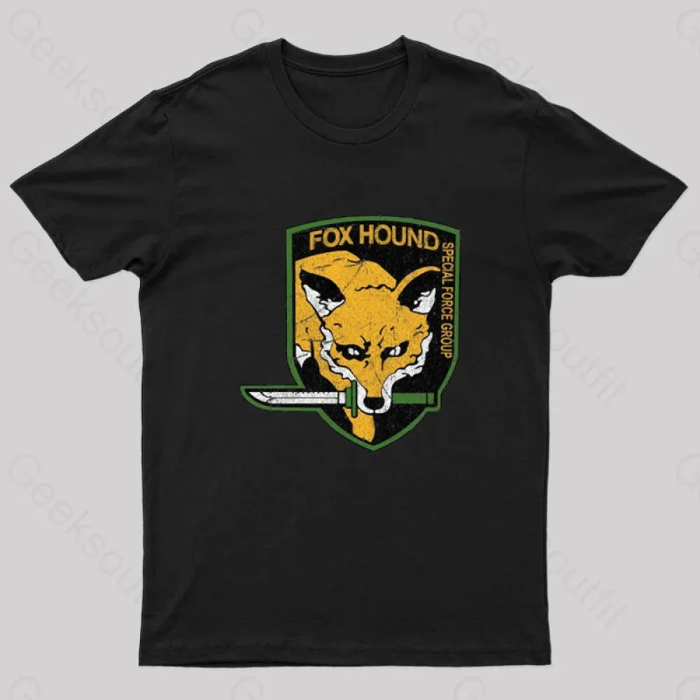 Metal Gear Solid Fox Hound Nerd T-Shirt - Image 2