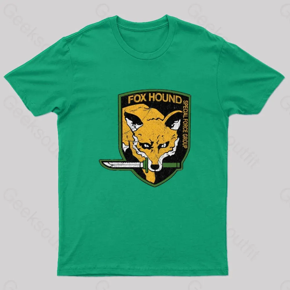 Metal Gear Solid Fox Hound Nerd T-Shirt - Image 4