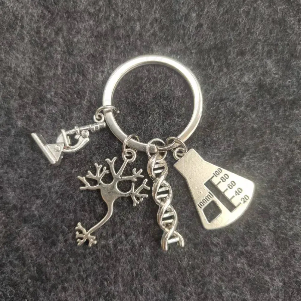 Microscopy DNA Neuron Human Skeleton Keychain - Image 2