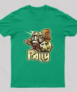 Alternative view of Mini RPG Paladin Nerd T-Shirt