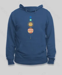 Alternative view of Minimal Solar System Hoodie