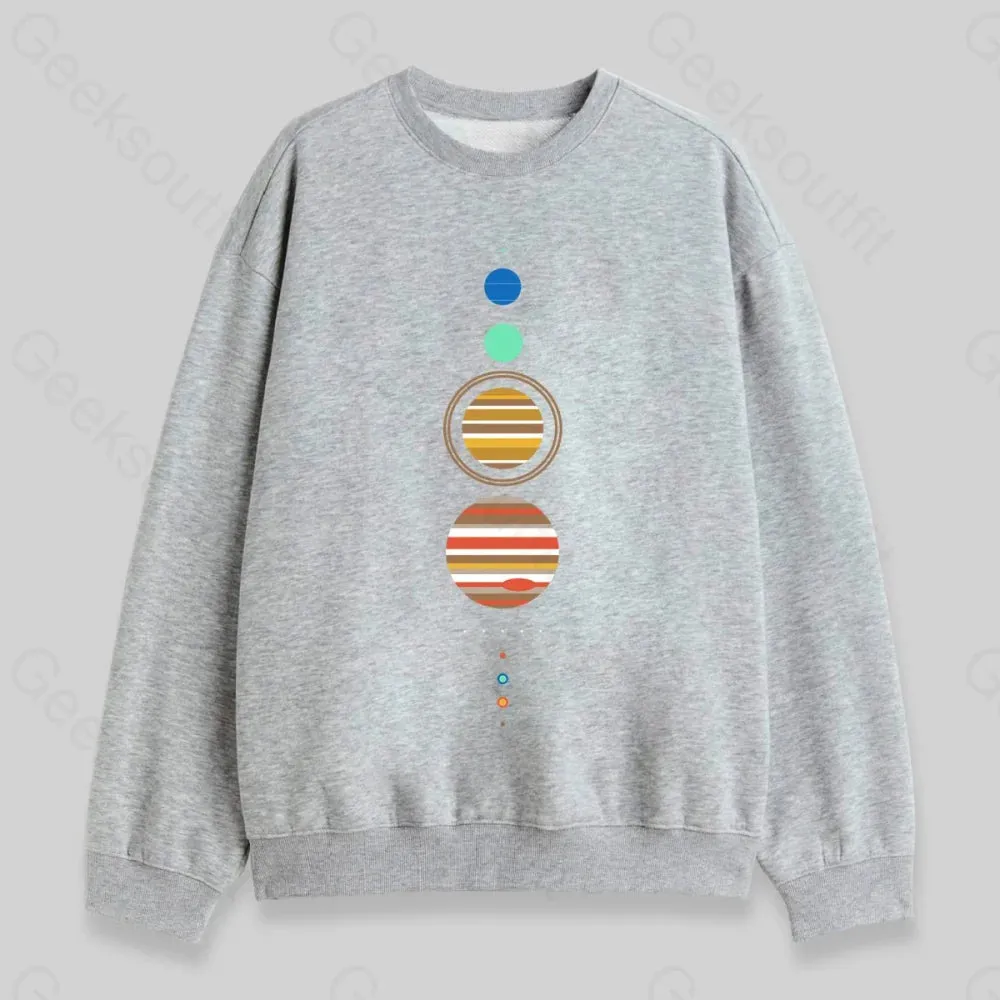 Minimal Solar System Sweatshirt - Image 4
