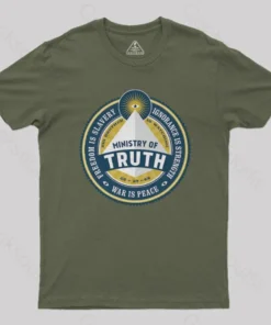 Alternative view of Ministry of Truth Nerd T-Shirt