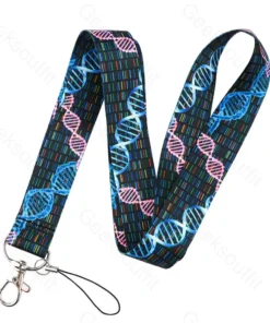 Molecular DNA Chemistry Tools Lanyard Keychain
