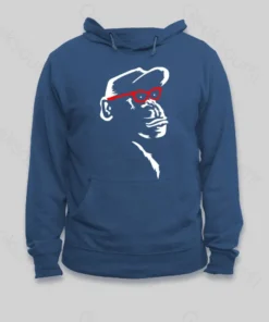 Alternative view of Monkey With Red Glasses Hoodie