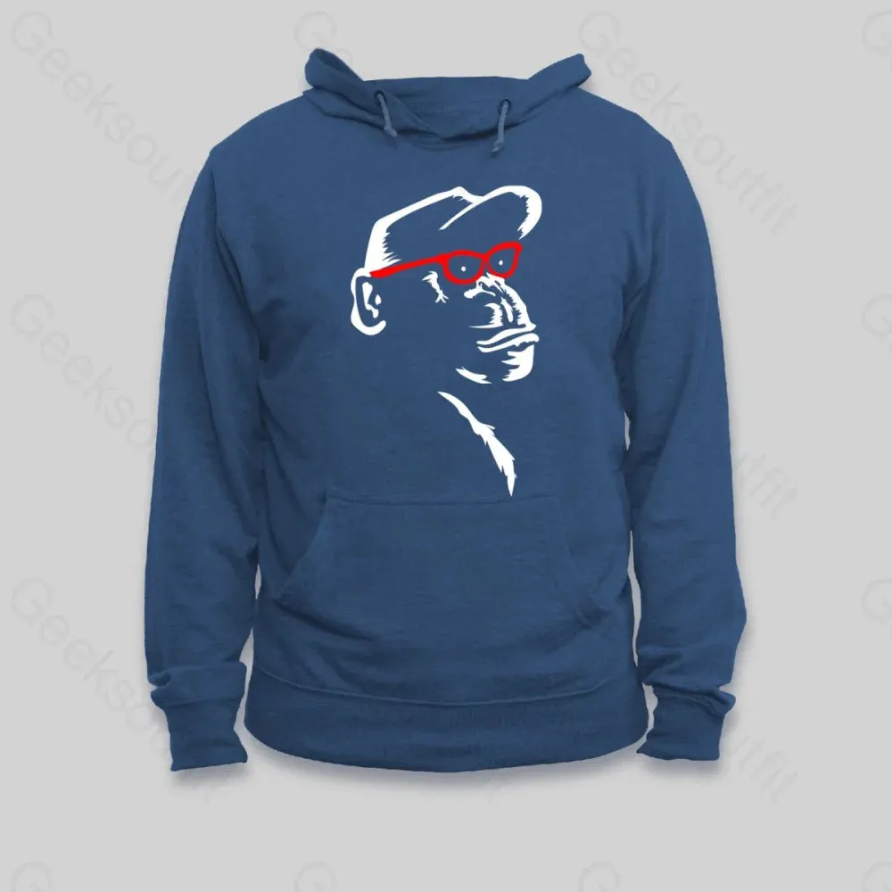 Monkey With Red Glasses Hoodie - Image 2