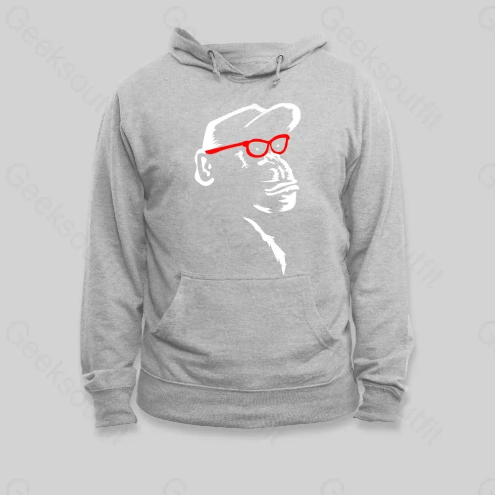 Monkey With Red Glasses Hoodie - Image 3
