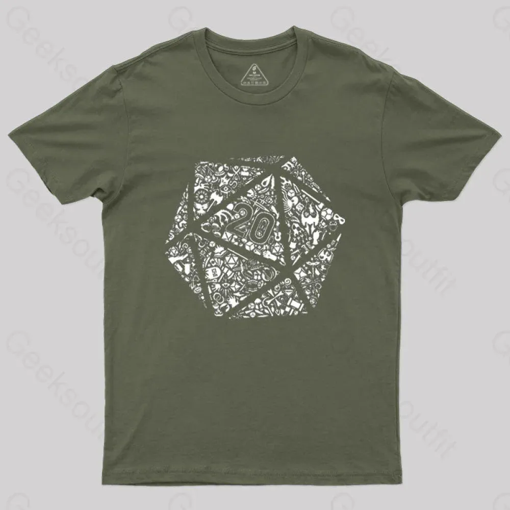 Mosaic D20 T-Shirt - Image 3