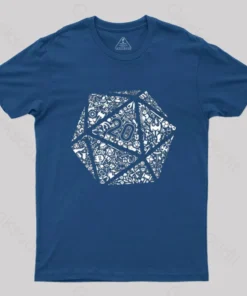 Alternative view of Mosaic D20 T-Shirt