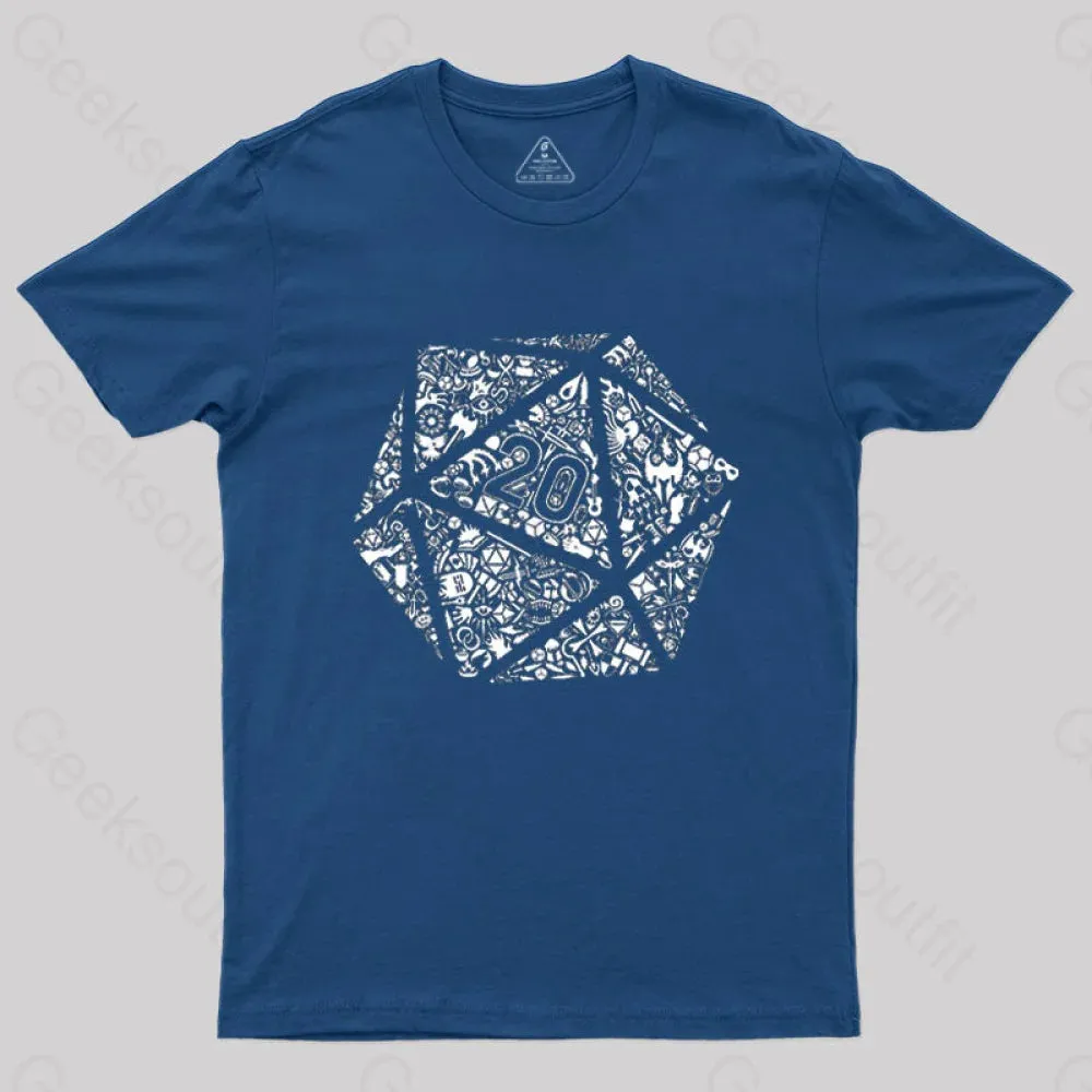 Mosaic D20 T-Shirt - Image 2