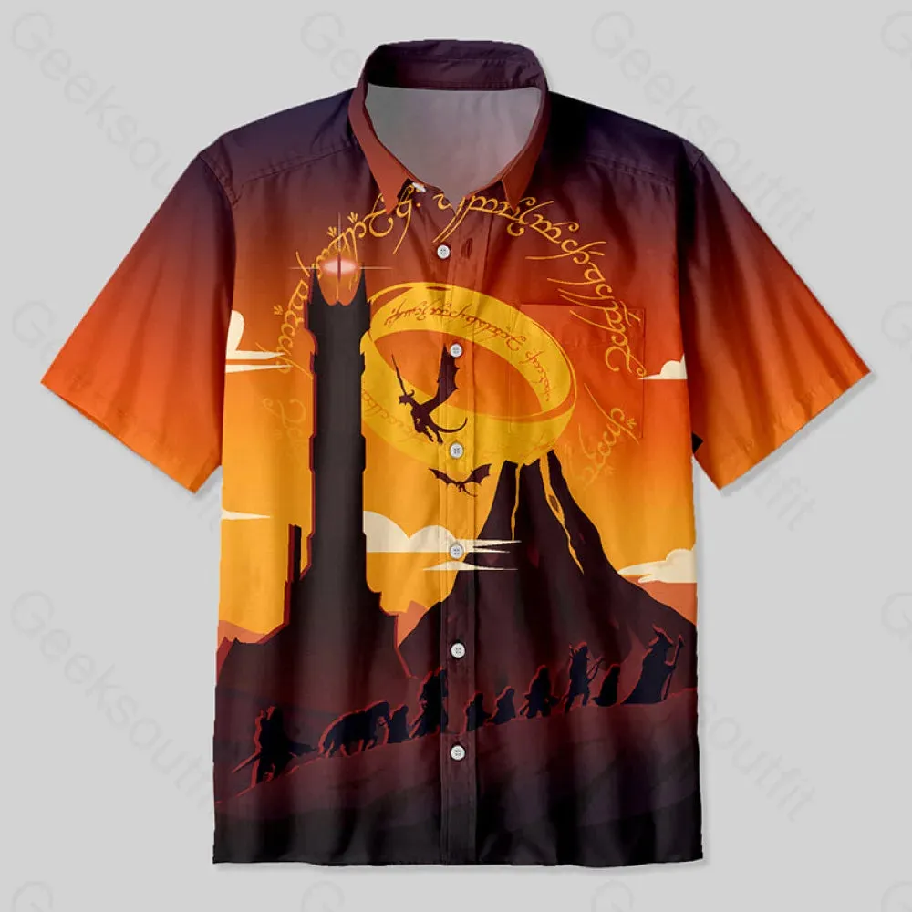 Mountains Button Up Pocket Shirt