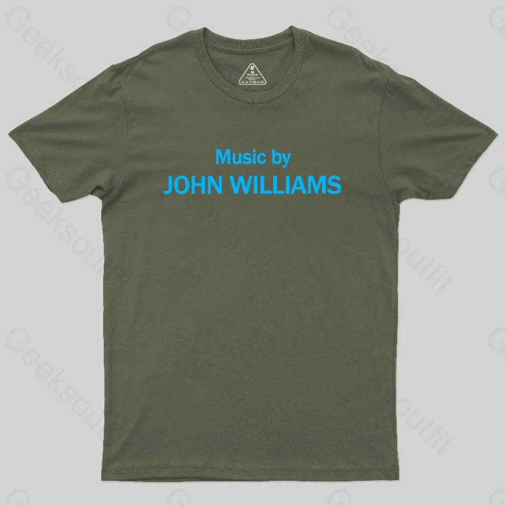 Music by John Williams Geek T-Shirt - Image 3