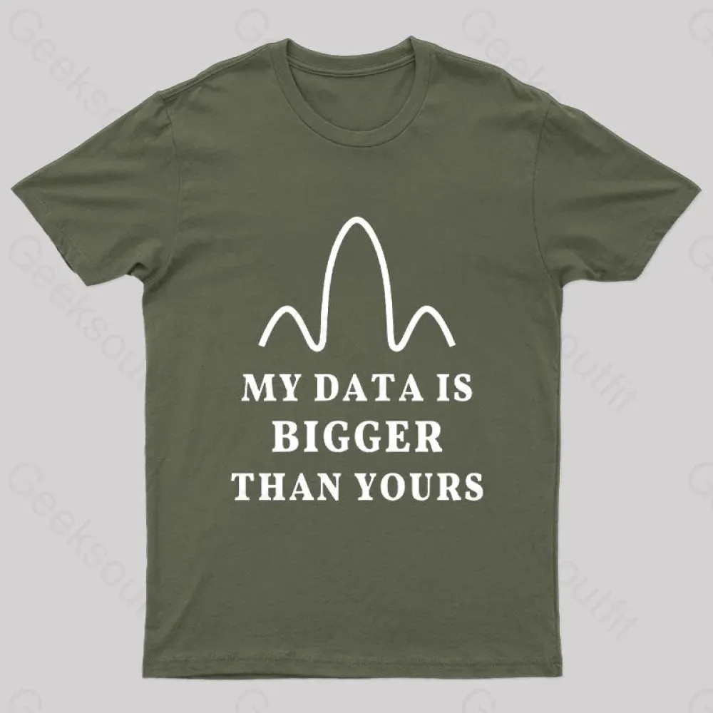 My Data is Bigger Than Yours Geek T-Shirt - Image 3