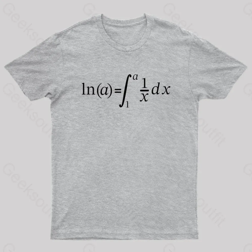 Natural Log Integral Calculus And Math Nerd T-Shirt - Image 9
