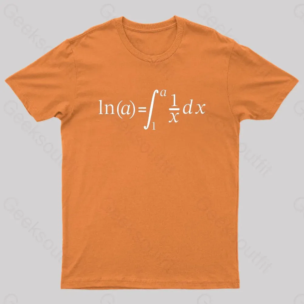 Natural Log Integral Calculus And Math Nerd T-Shirt - Image 6