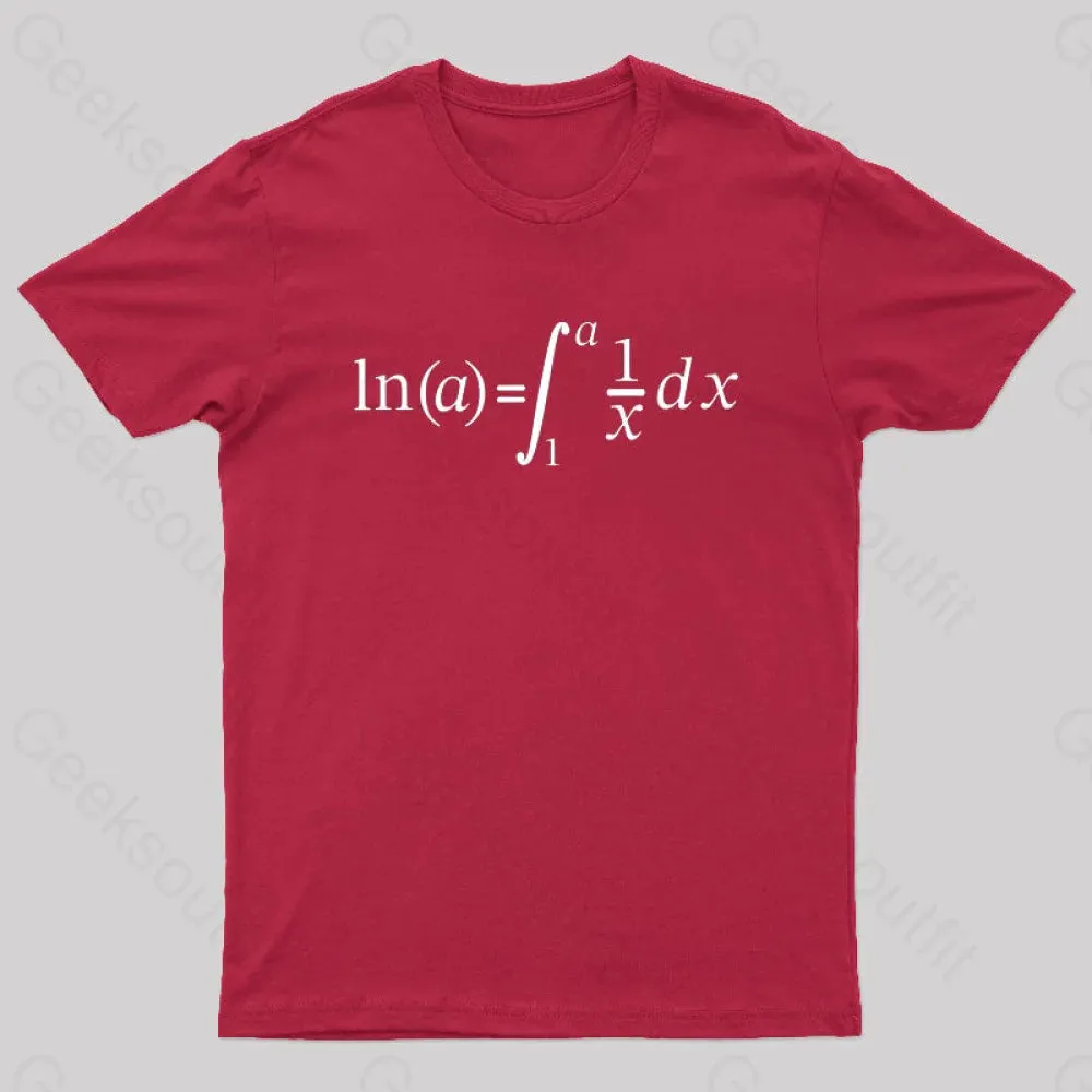 Natural Log Integral Calculus And Math Nerd T-Shirt - Image 8