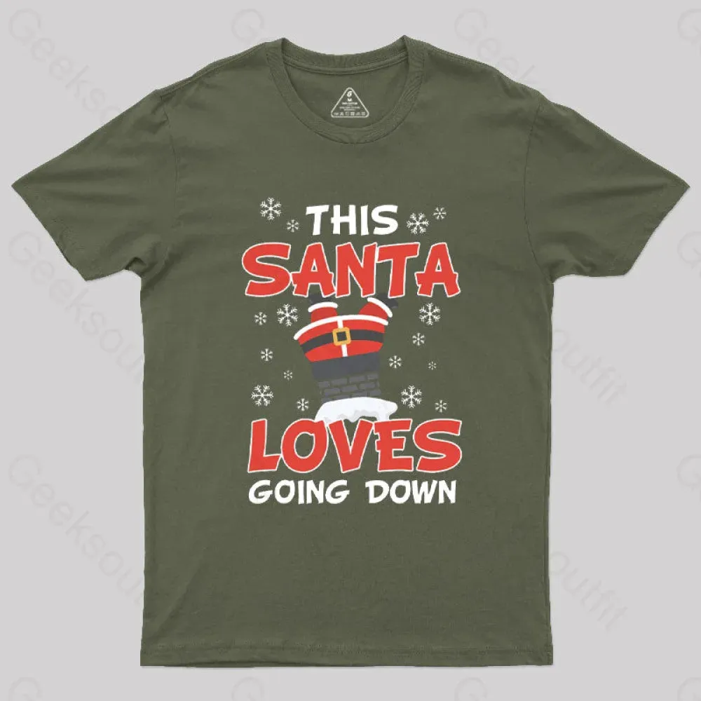 Naughty Santa Funny T-Shirt - Image 3