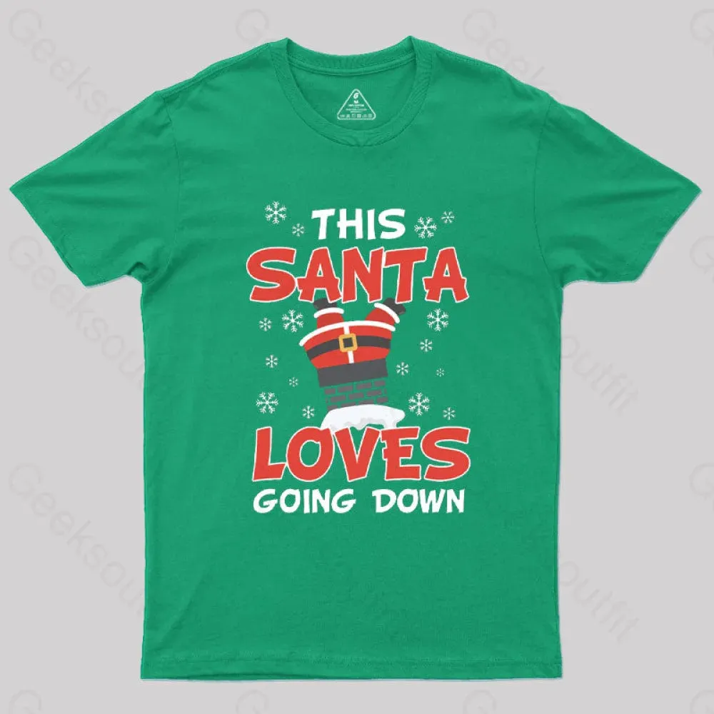 Naughty Santa Funny T-Shirt - Image 9