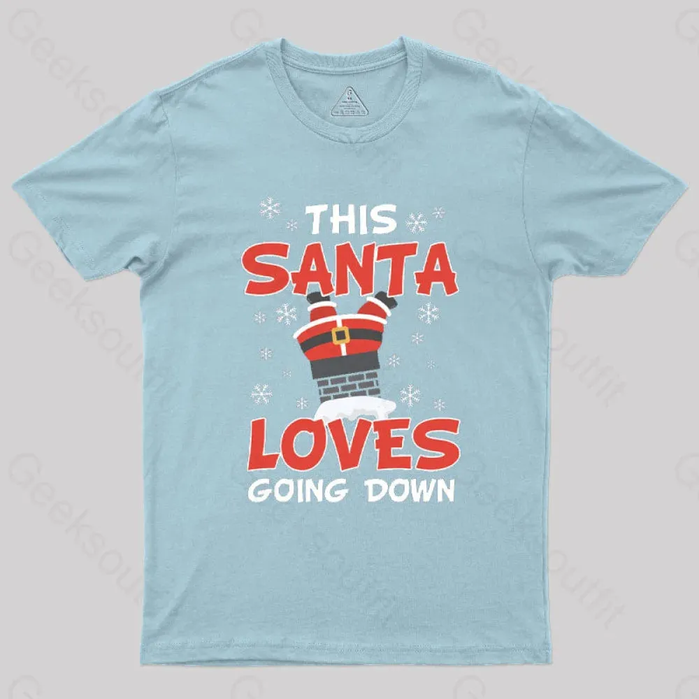 Naughty Santa Funny T-Shirt - Image 8