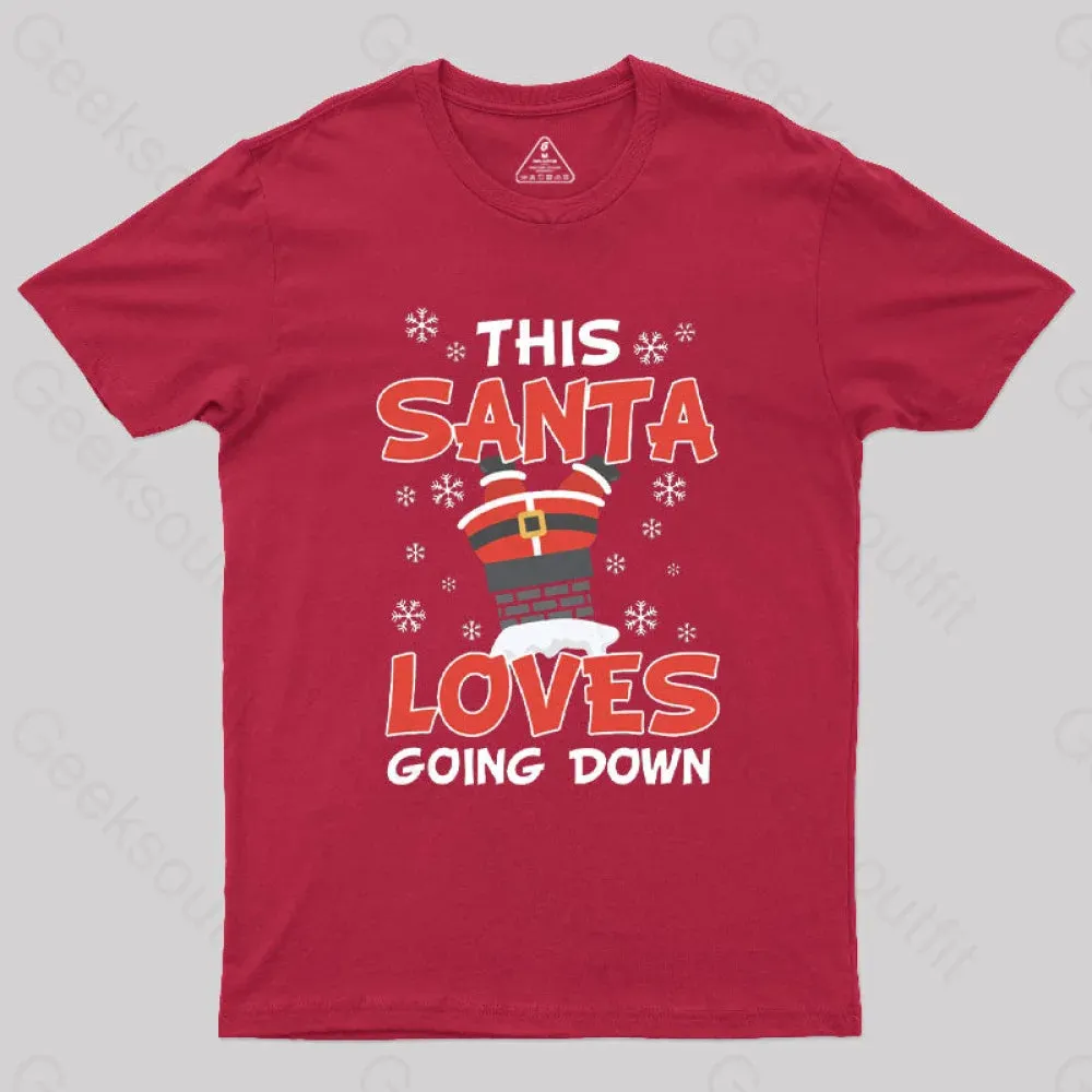 Naughty Santa Funny T-Shirt - Image 7