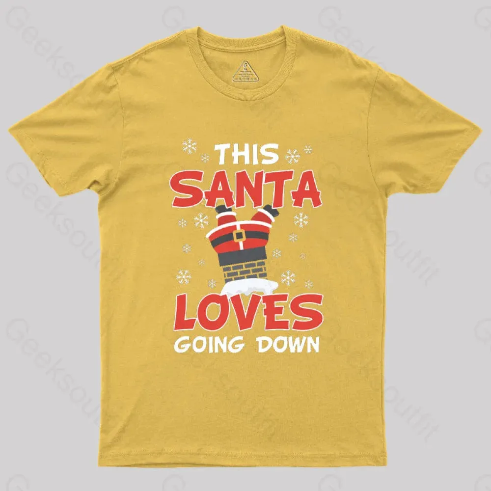 Naughty Santa Funny T-Shirt - Image 5