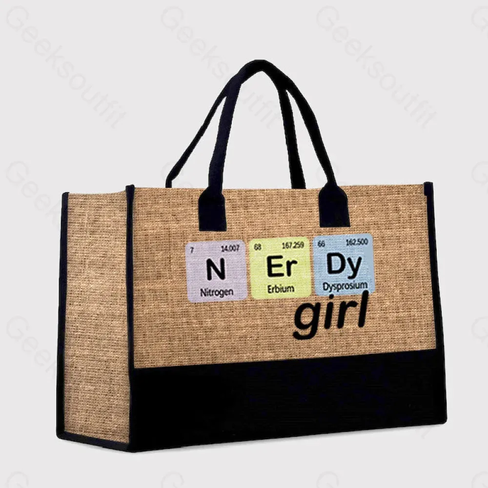 Nerdy Girl Cotton Tote Bag - Image 2