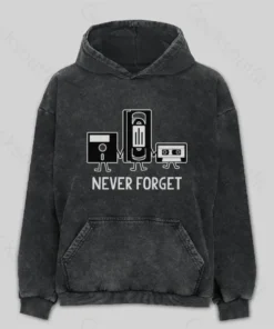 Never Forget Washed Hoodie