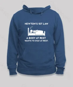 Alternative view of Newton's First Law Hoodie