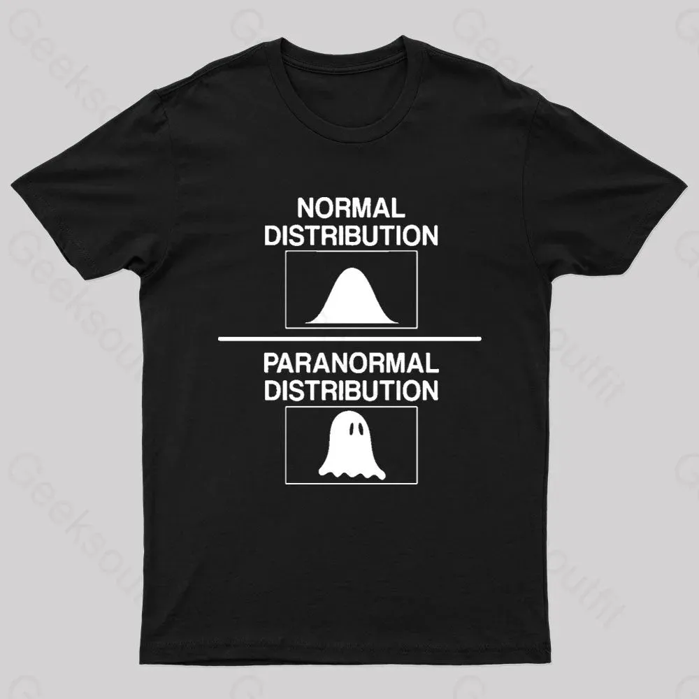 Normal Distribution Paranormal Distribution Nerd T-Shirt