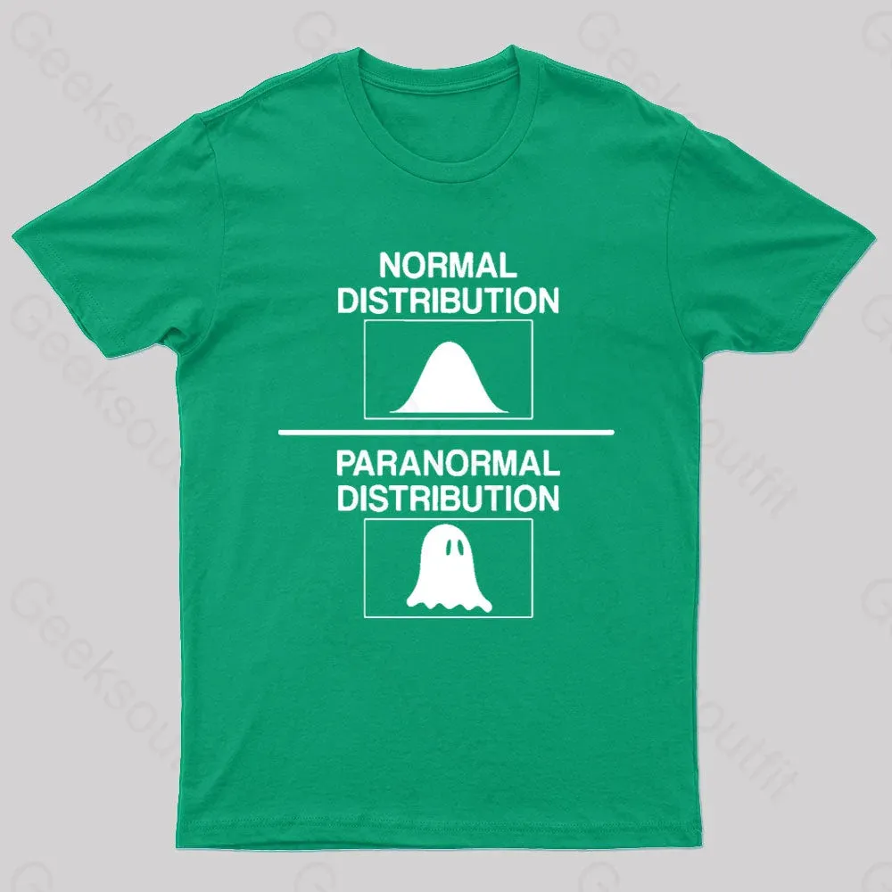 Normal Distribution Paranormal Distribution Nerd T-Shirt - Image 4