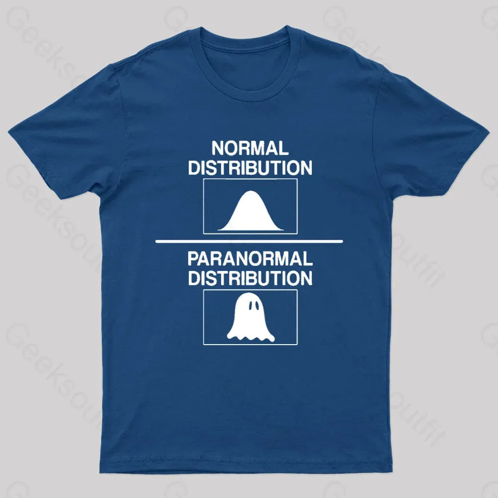 Normal Distribution Paranormal Distribution Nerd T-Shirt - Image 2